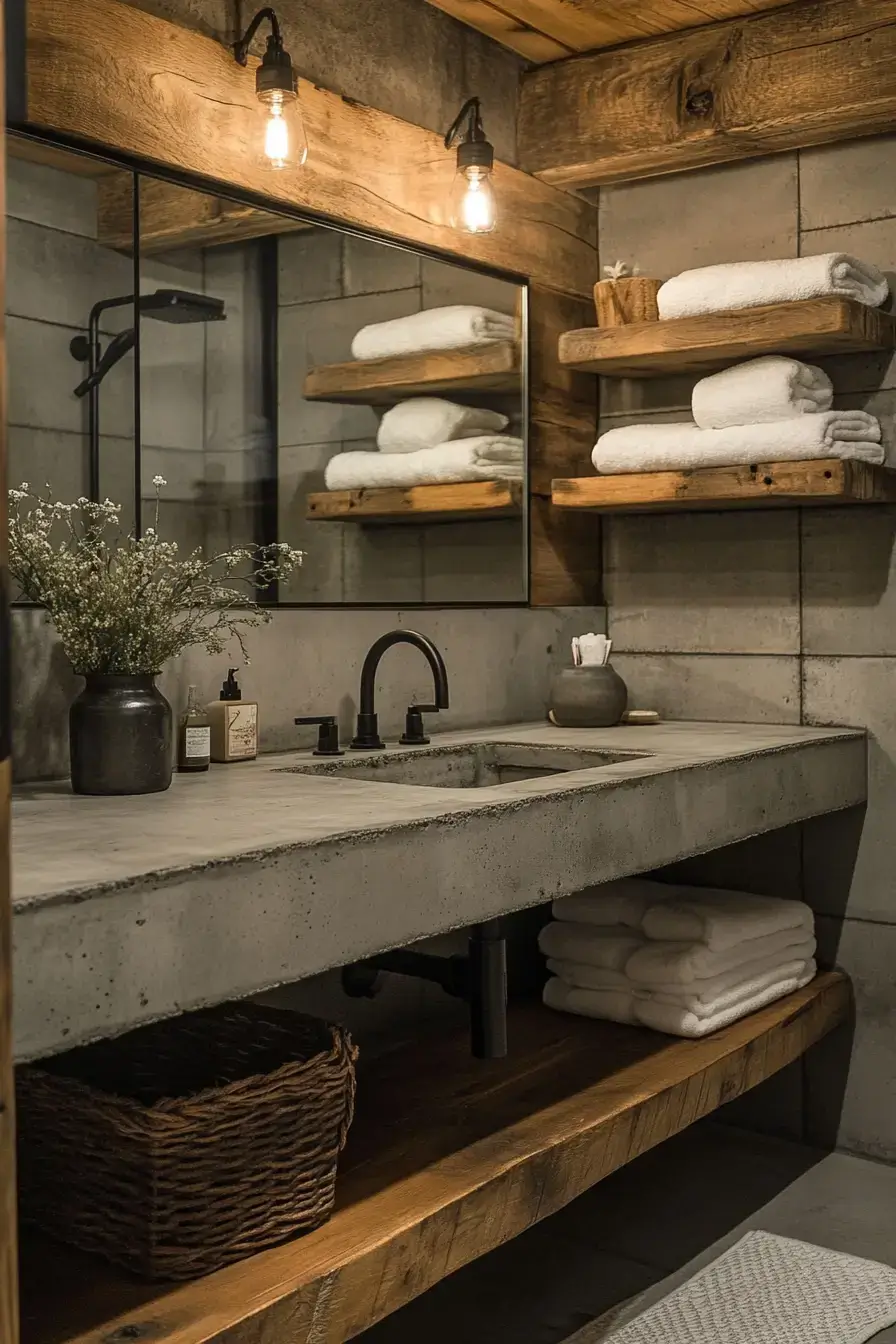 29 Rustic Bathroom Ideas That Feel Like a Cabin Morning