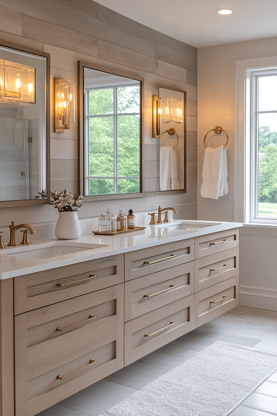 Farmhouse Bathrooms That Balance Rustic With Real Life