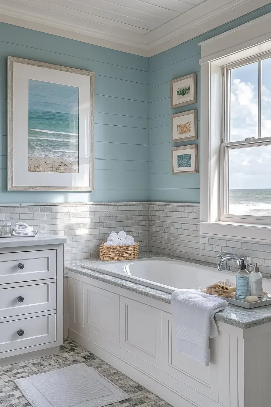 29 Coastal Bathroom Ideas That Smell Like Salt Air