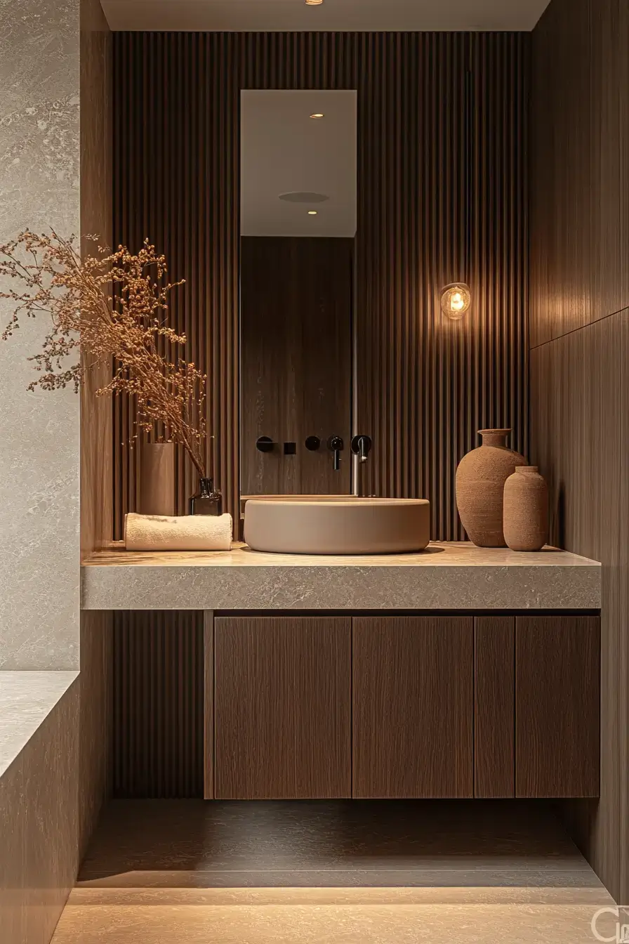Earthy Bathroom