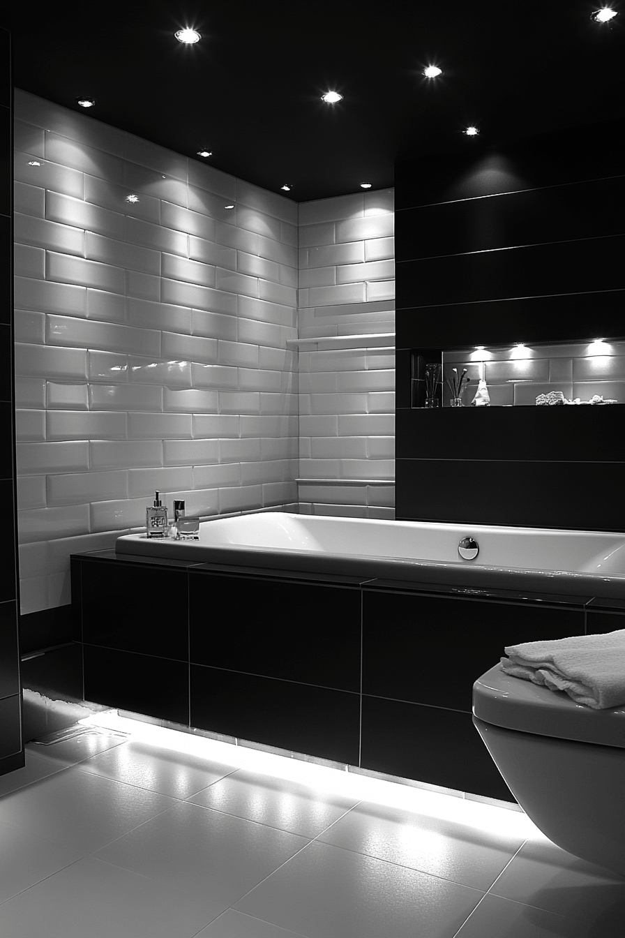 Black and White Bathrooms That Stay Interesting Without Adding Color