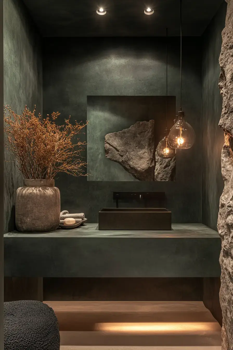 29 Dark Green Bathroom Ideas That Bring the Outdoors In