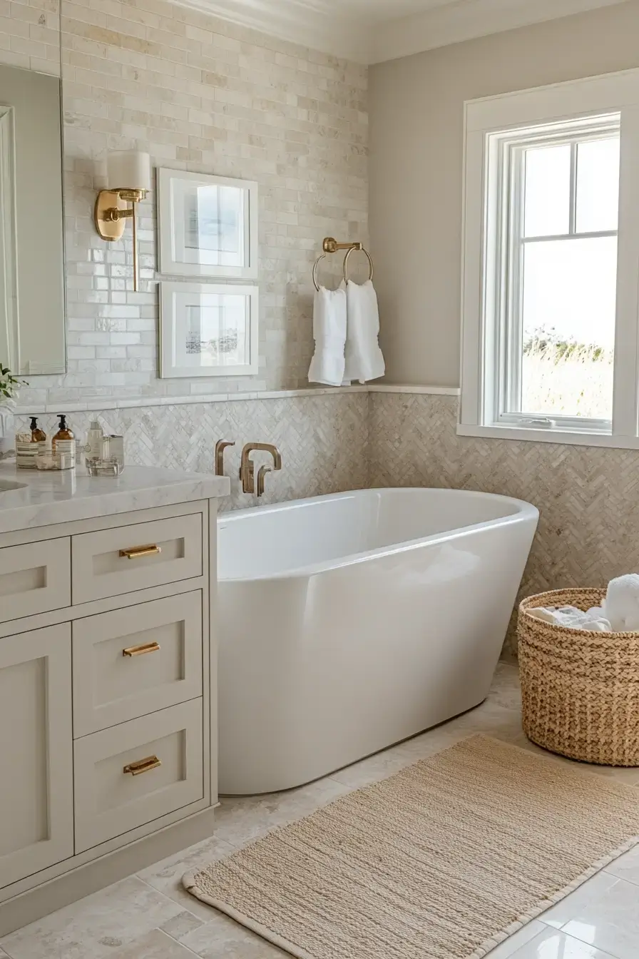 29 Coastal Bathroom Ideas That Smell Like Salt Air