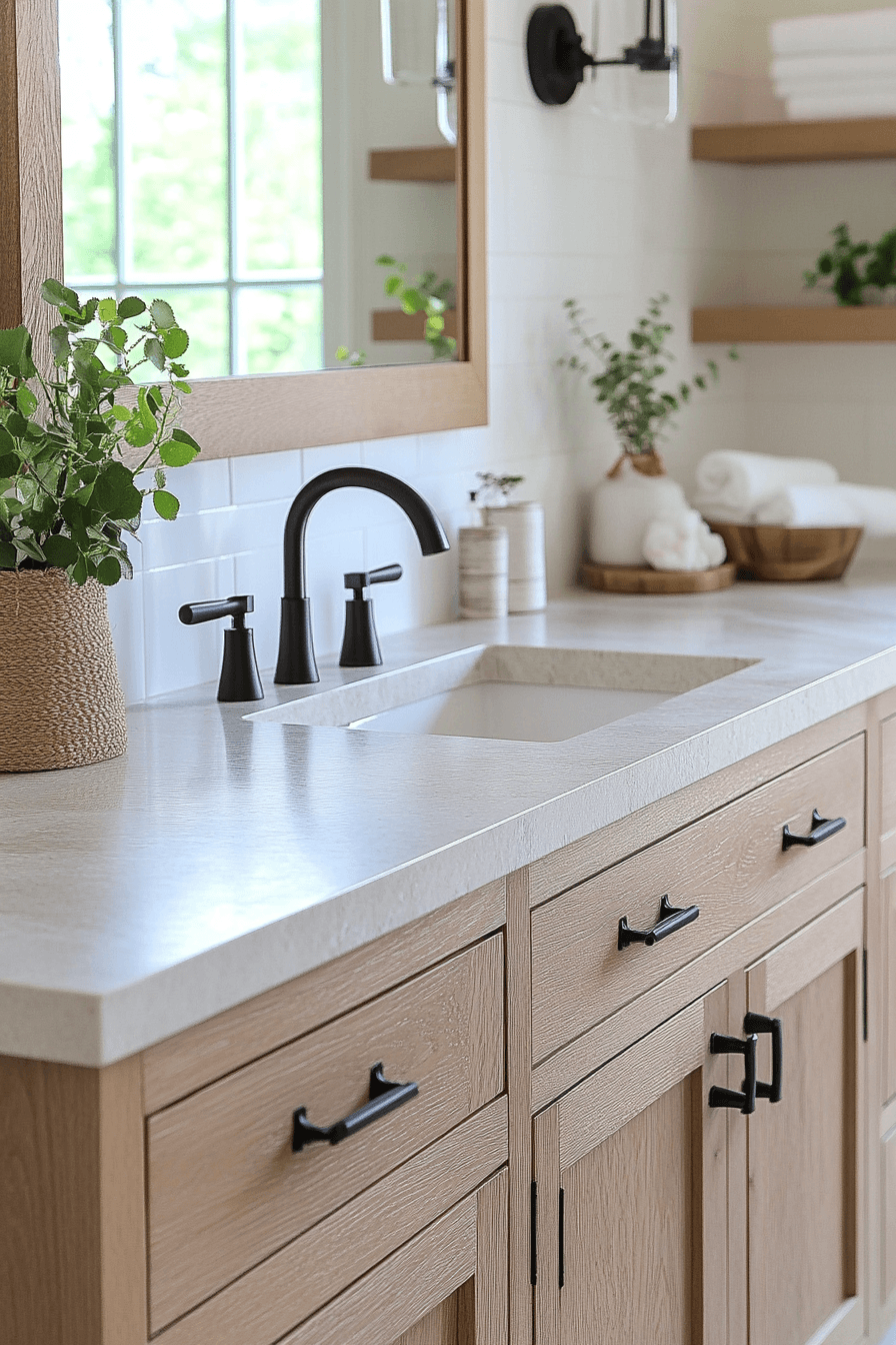 Farmhouse Bathrooms That Balance Rustic With Real Life