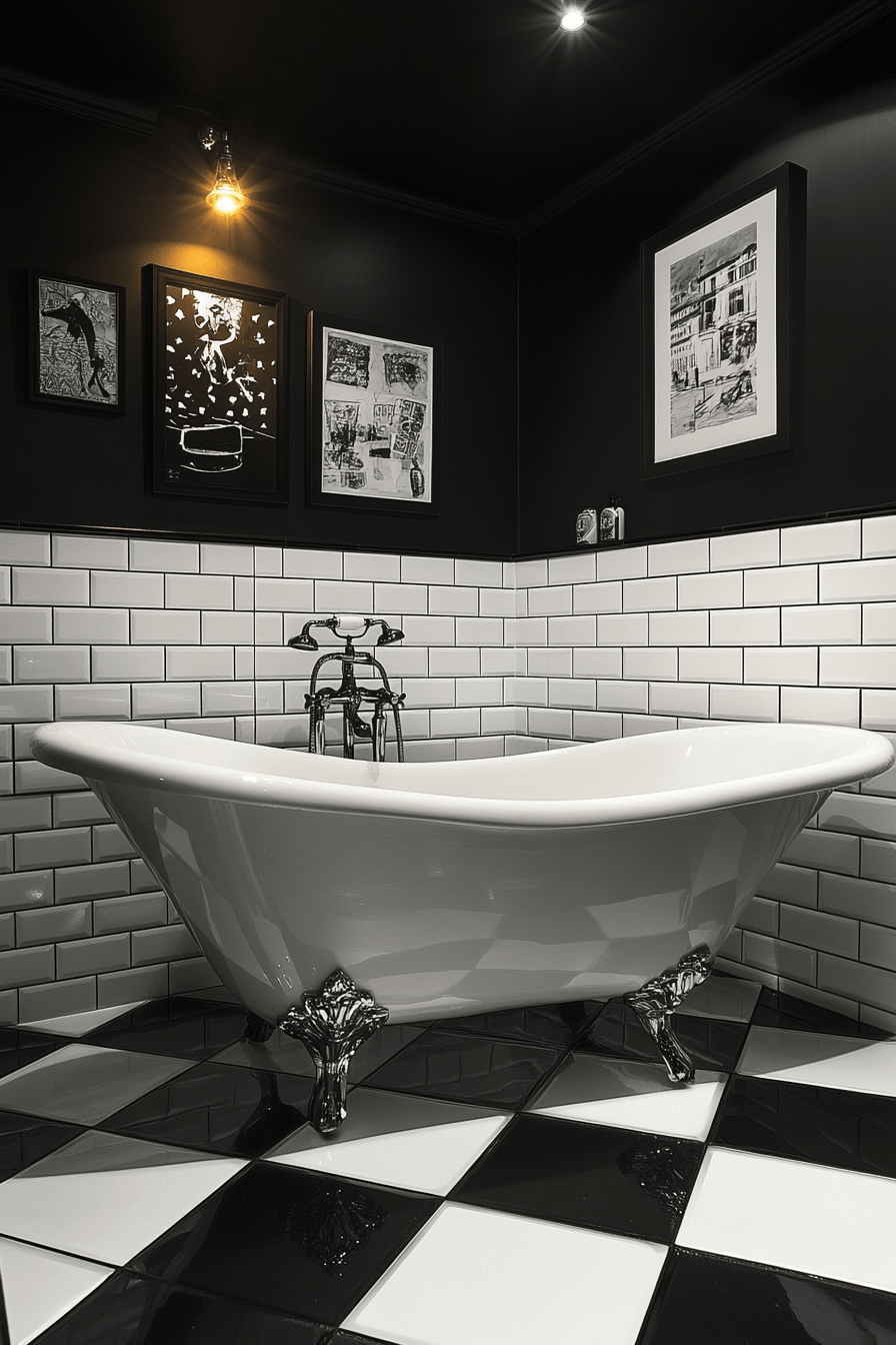 Black and White Bathrooms That Stay Interesting Without Adding Color