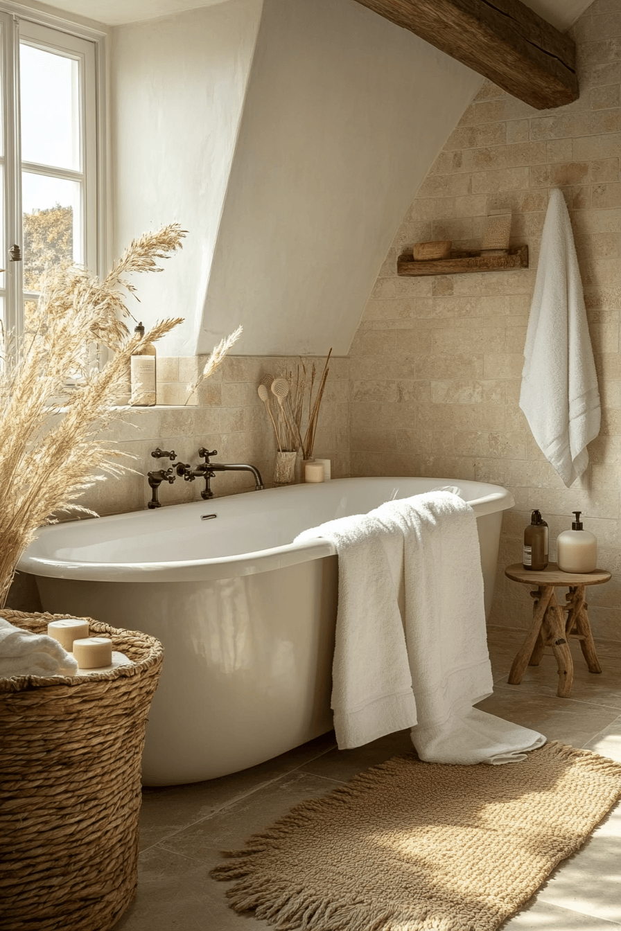 Cozy Bathrooms That Feel Like a Warm Towel Right Out of the Dryer