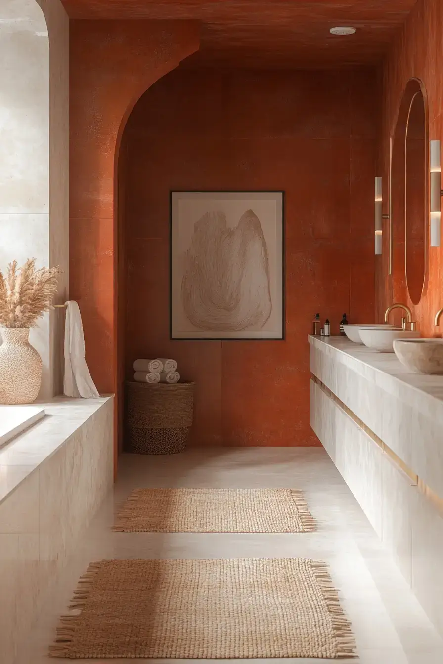 29 Terracotta Bathroom Ideas That Warm Up the Whole House 29 Terracotta Bathroom Ideas That Warm Up the Whole House