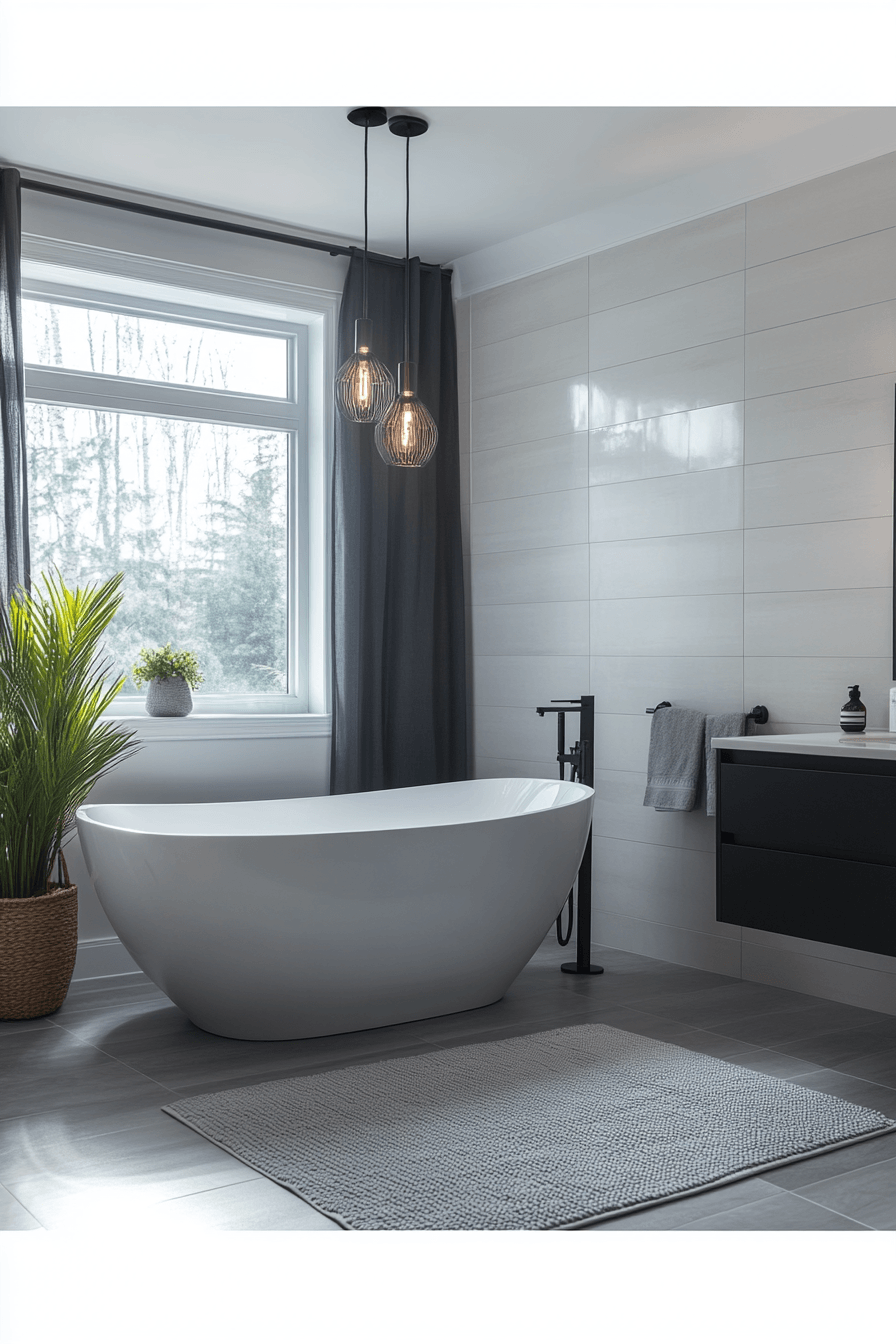 Black and White Bathrooms That Stay Interesting Without Adding Color