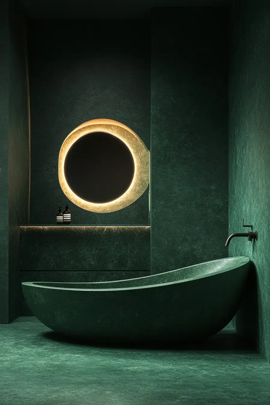 29 Dark Green Bathroom Ideas That Bring the Outdoors In