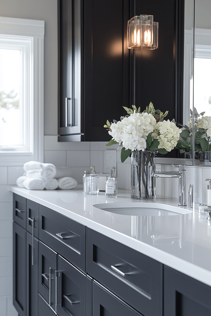 Black and White Bathrooms That Stay Interesting Without Adding Color