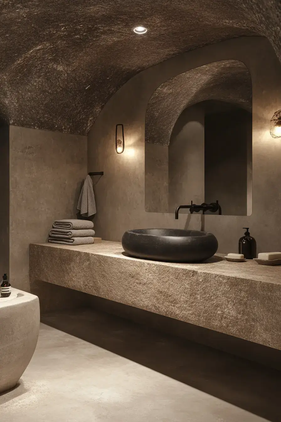 Earthy Bathroom