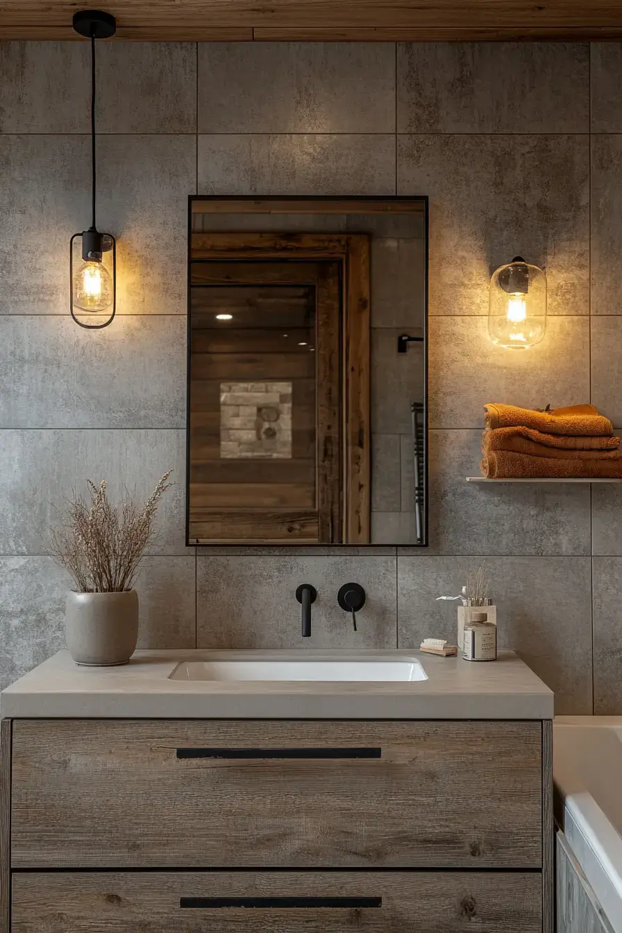 29 Rustic Bathroom Ideas That Feel Like a Cabin Morning