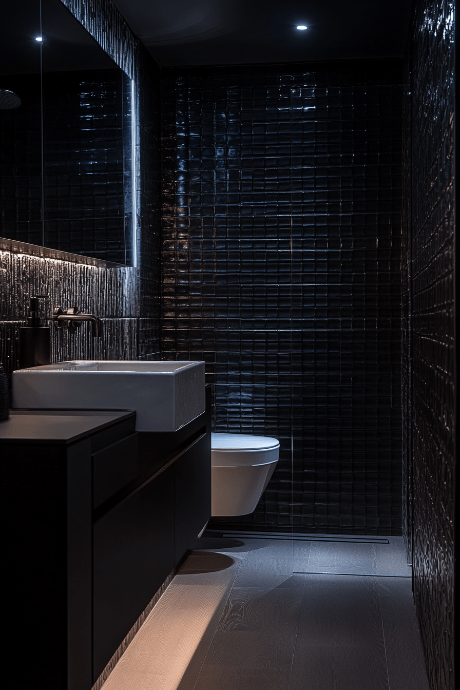 Black and White Bathrooms That Stay Interesting Without Adding Color