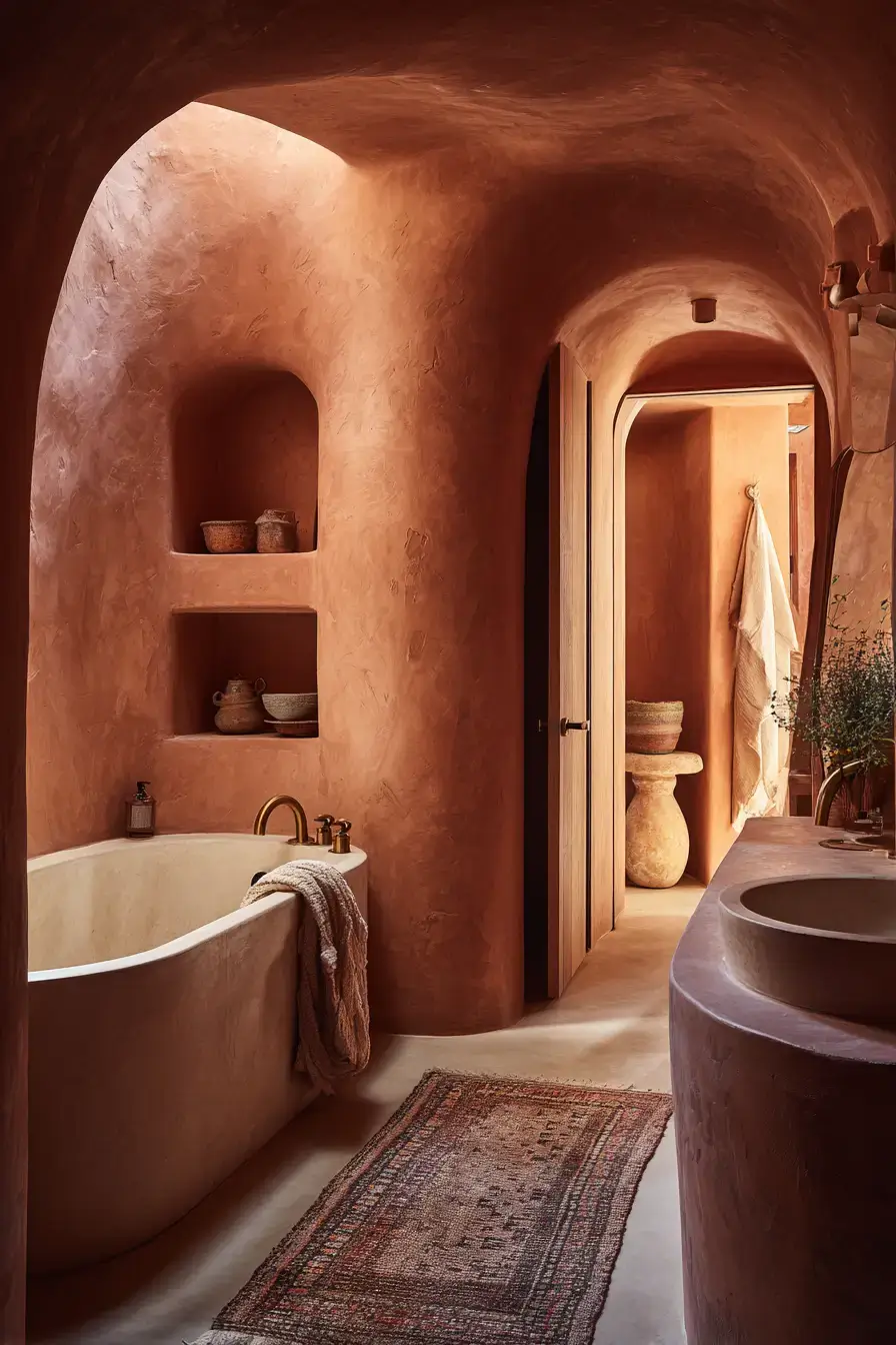29 Terracotta Bathroom Ideas That Warm Up the Whole House 29 Terracotta Bathroom Ideas That Warm Up the Whole House