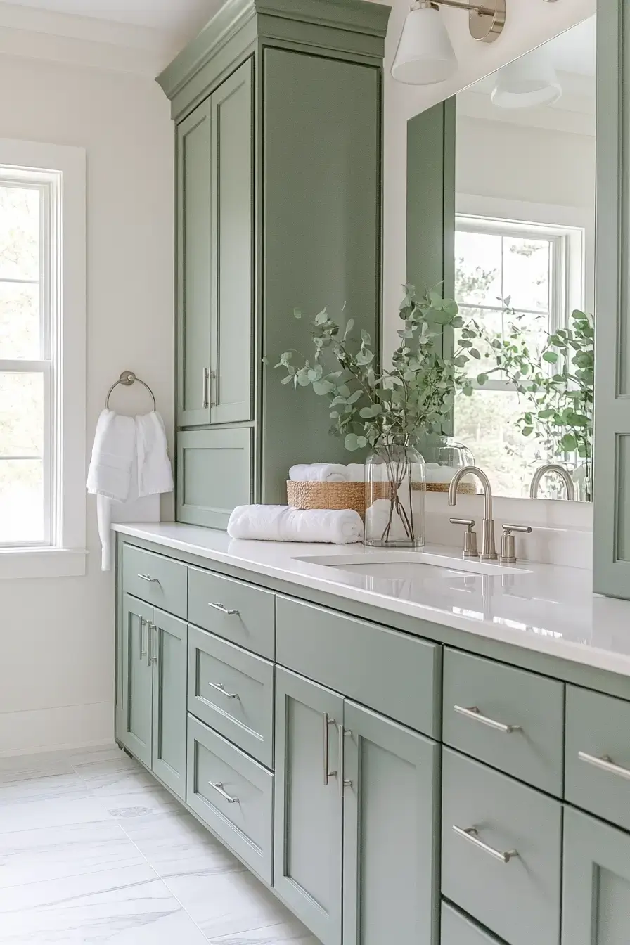 29 Sage Green Bathroom Ideas That Calm the Morning Rush
