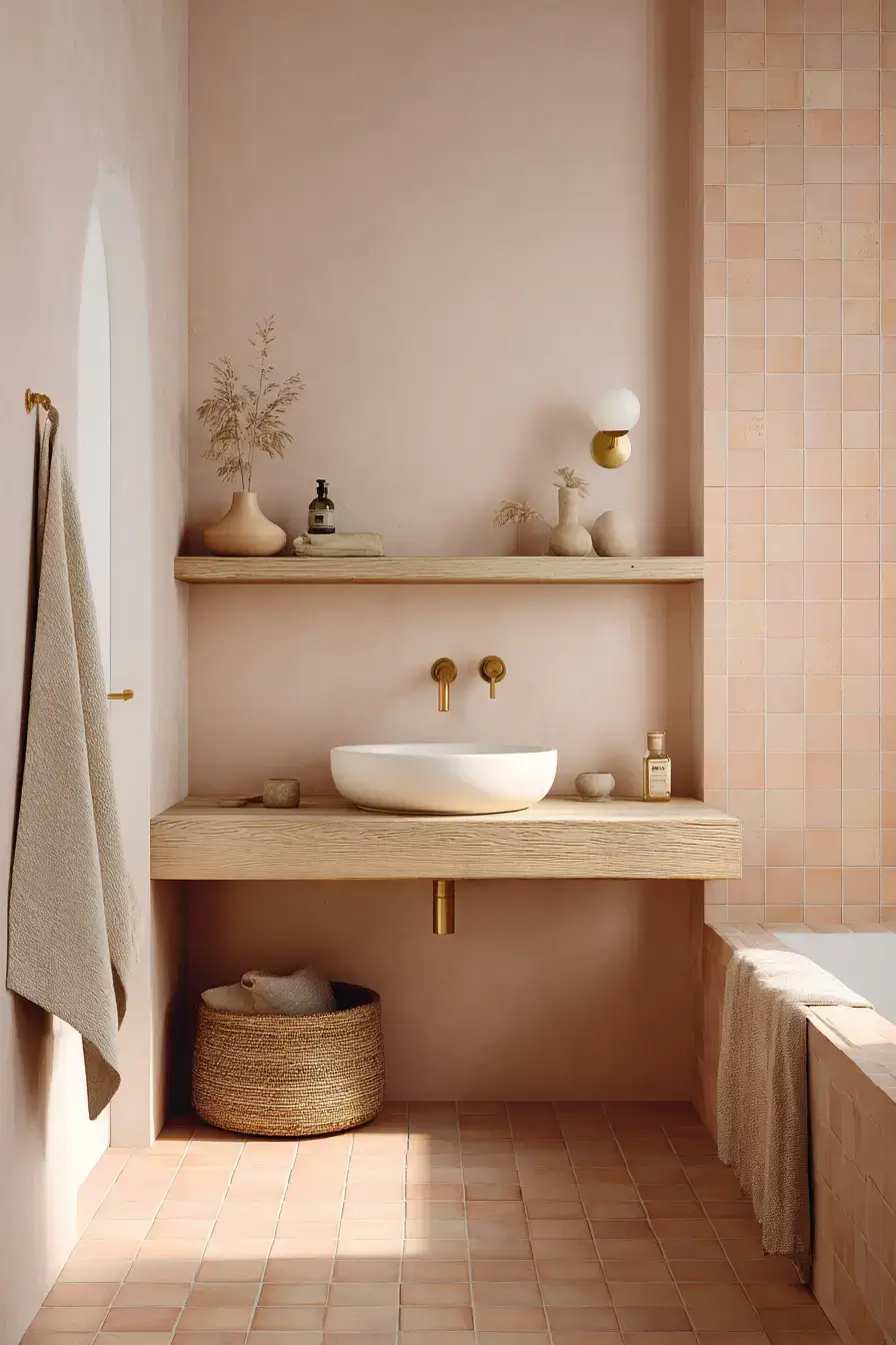 29 Terracotta Bathroom Ideas That Warm Up the Whole House 29 Terracotta Bathroom Ideas That Warm Up the Whole House
