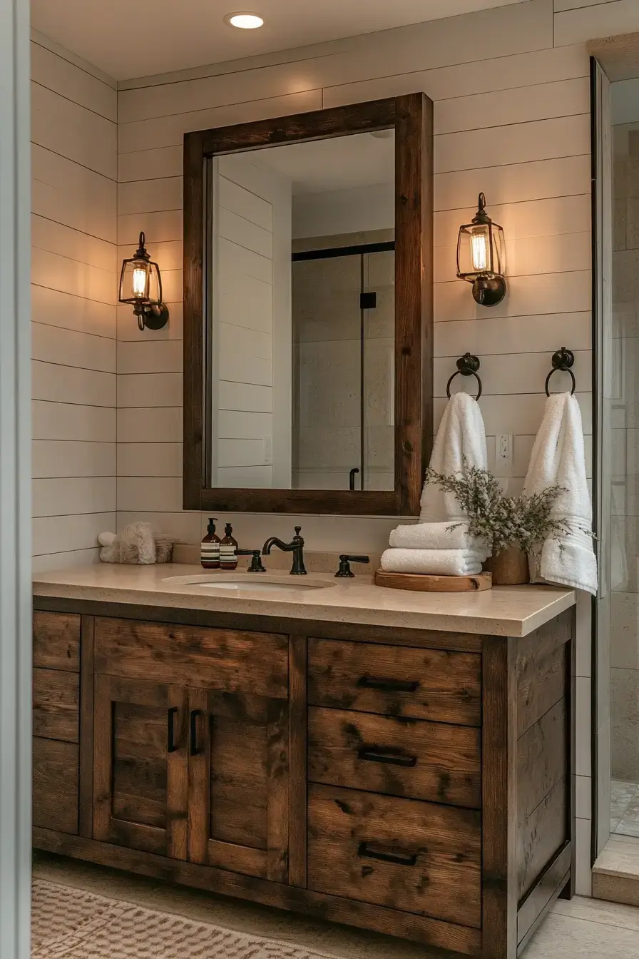 29 Rustic Bathroom Ideas That Feel Like a Cabin Morning