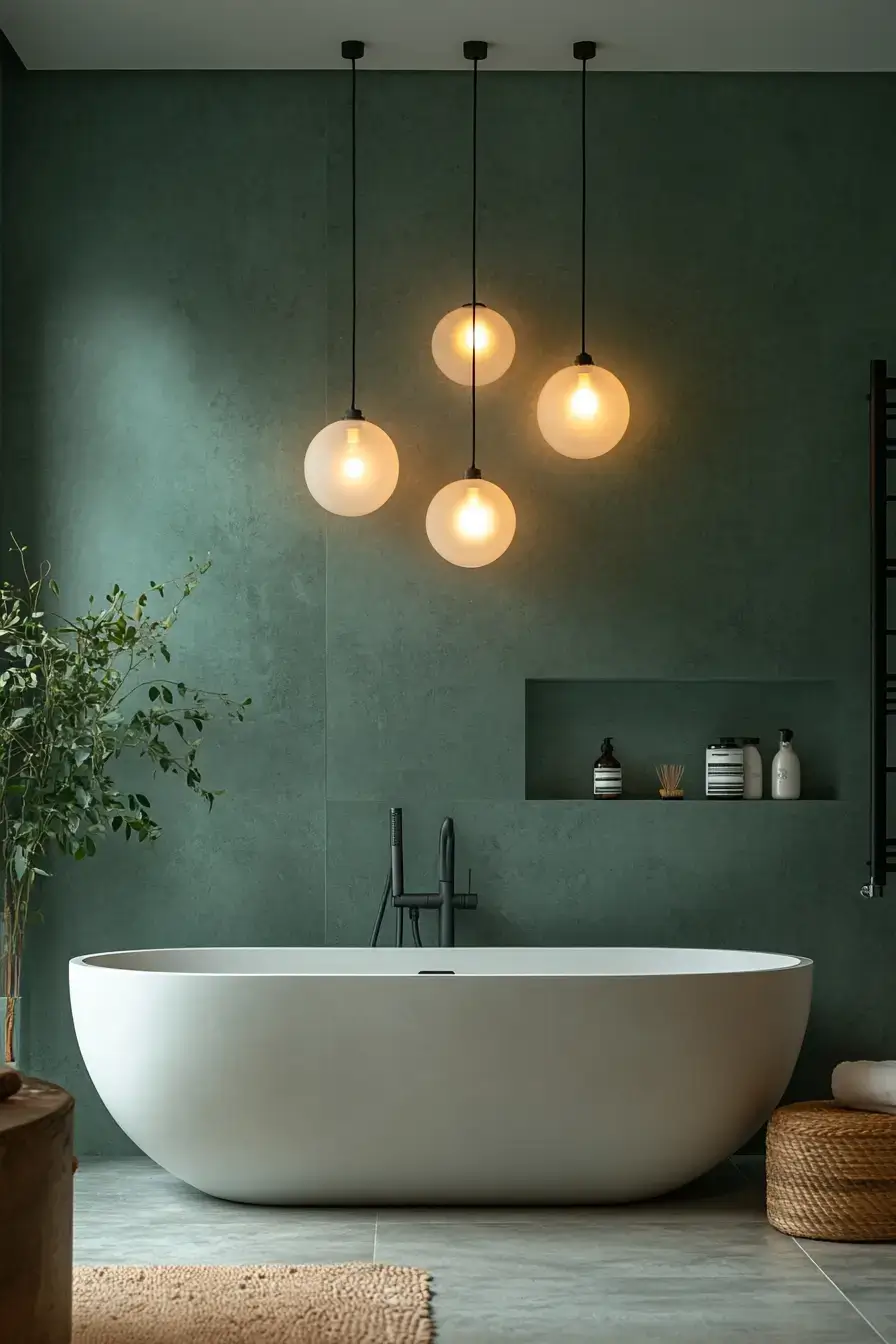 29 Dark Green Bathroom Ideas That Bring the Outdoors In