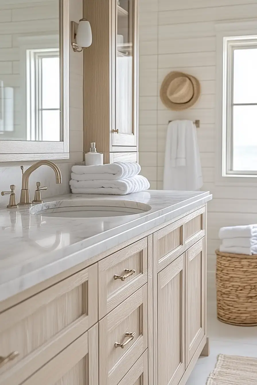 29 Coastal Bathroom Ideas That Smell Like Salt Air