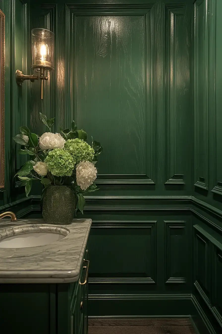 29 Dark Green Bathroom Ideas That Bring the Outdoors In