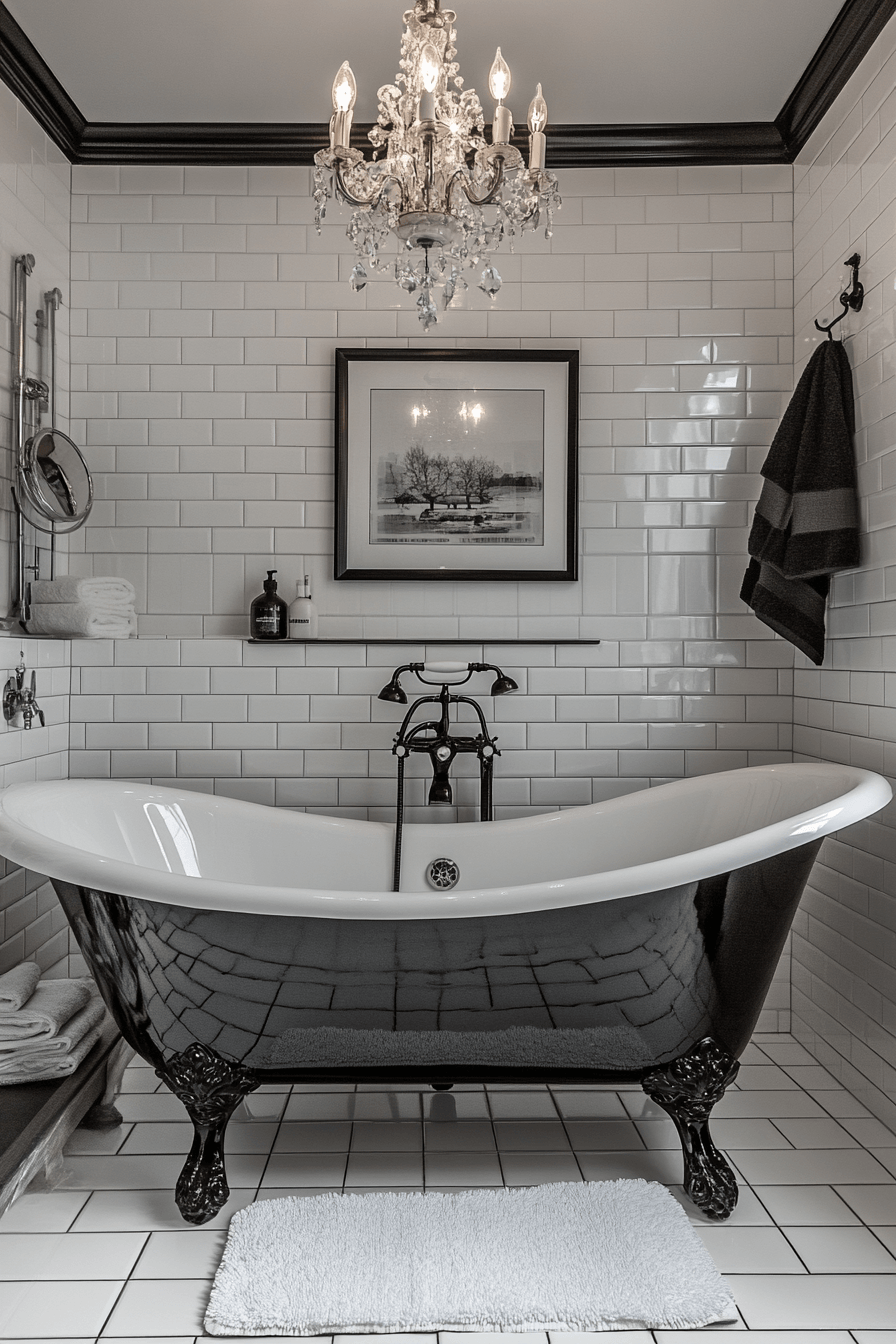 Black and White Bathrooms That Stay Interesting Without Adding Color