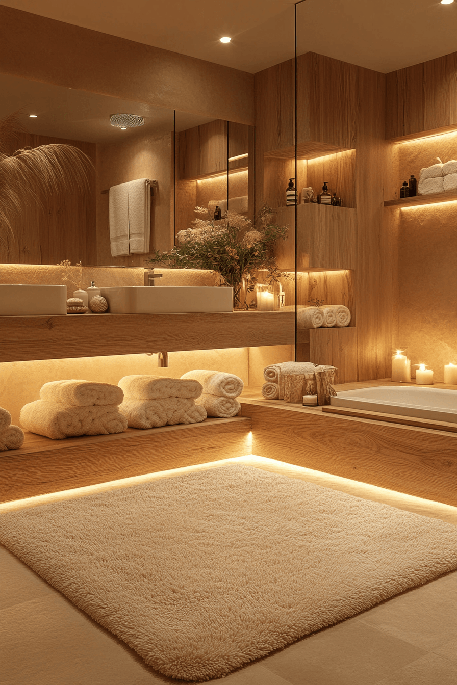 Cozy Bathrooms That Feel Like a Warm Towel Right Out of the Dryer