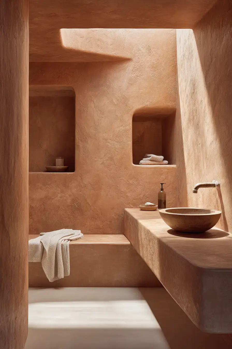 29 Terracotta Bathroom Ideas That Warm Up the Whole House 29 Terracotta Bathroom Ideas That Warm Up the Whole House