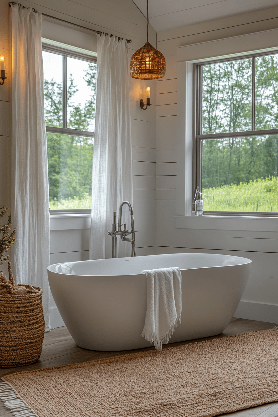 Farmhouse Bathrooms That Balance Rustic With Real Life