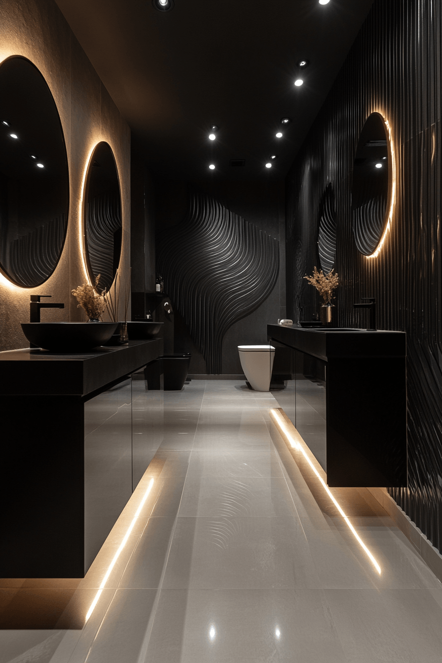Black and White Bathrooms That Stay Interesting Without Adding Color