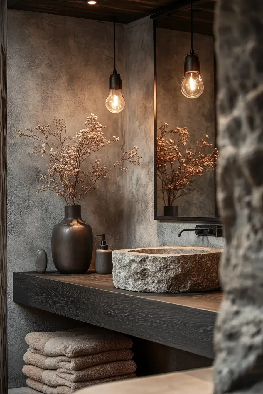 Earthy Bathroom