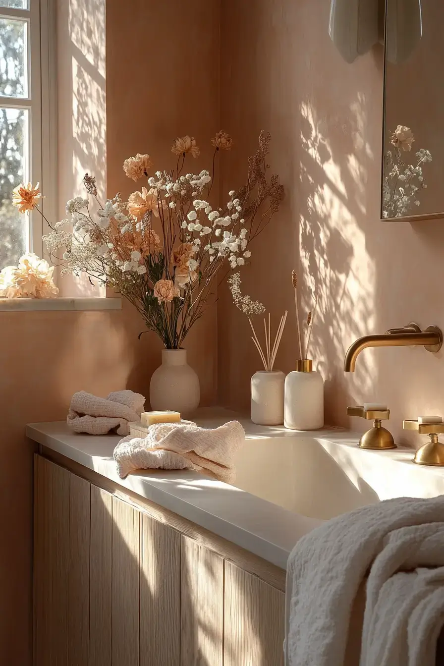 29 Terracotta Bathroom Ideas That Warm Up the Whole House 29 Terracotta Bathroom Ideas That Warm Up the Whole House