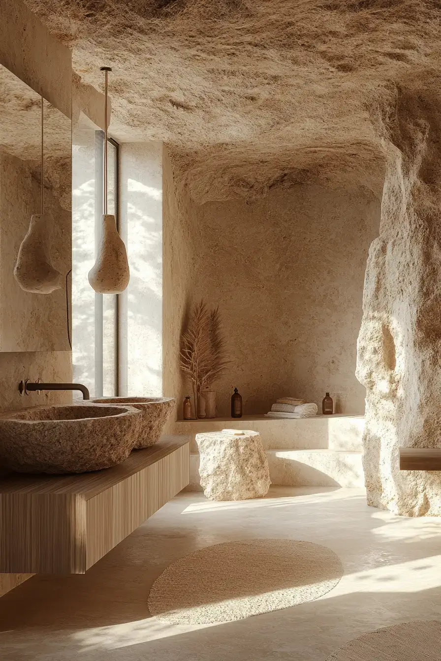 Earthy Bathroom