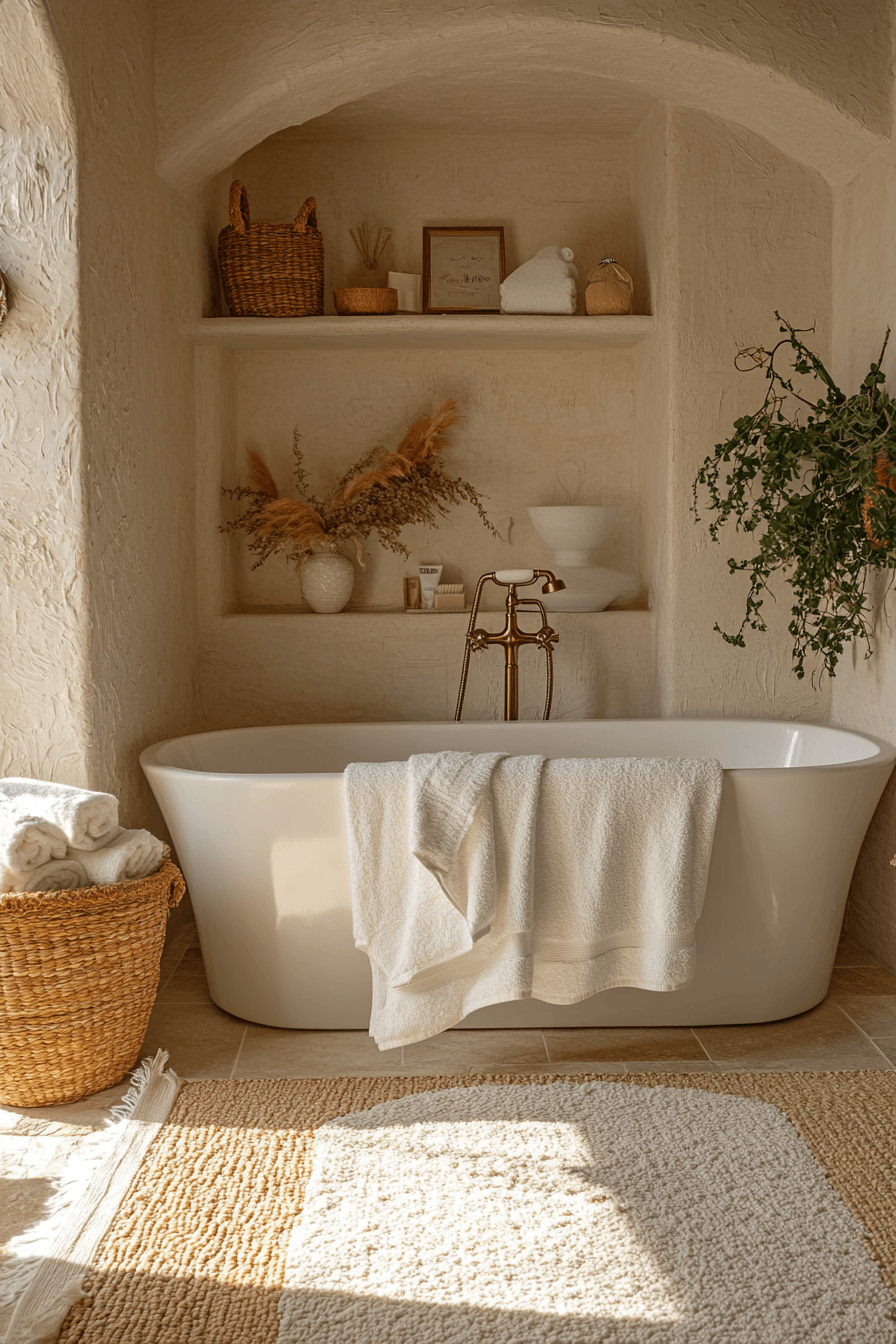 Cozy Bathrooms That Feel Like a Warm Towel Right Out of the Dryer