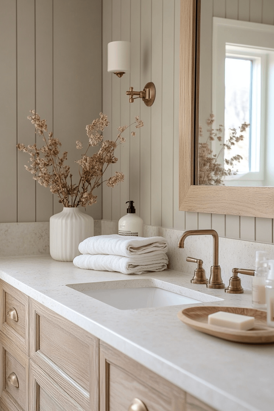 Farmhouse Bathrooms That Balance Rustic With Real Life
