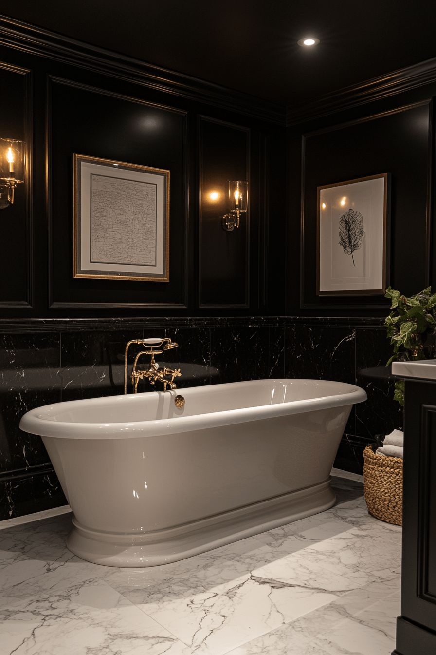 Black and White Bathrooms That Stay Interesting Without Adding Color