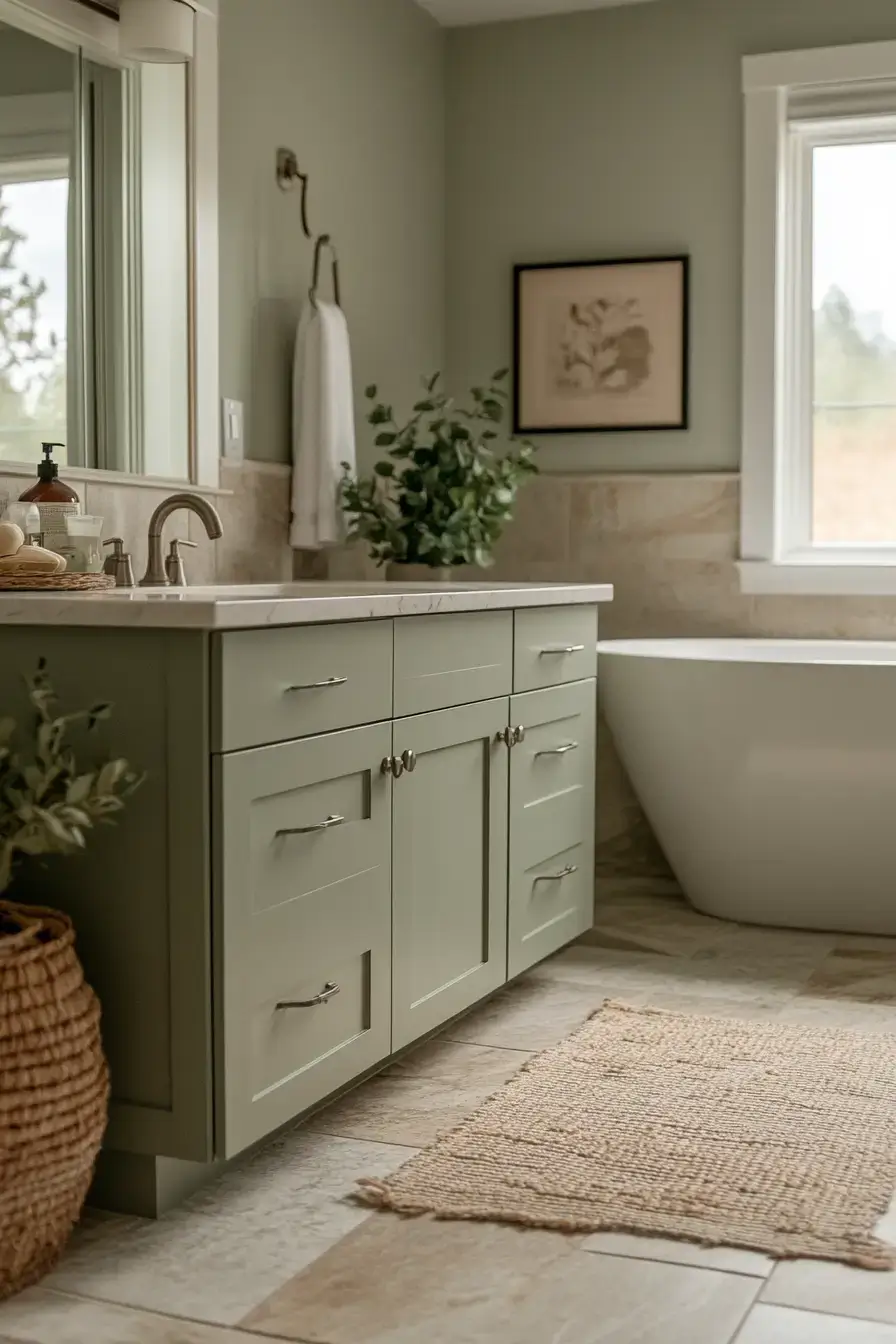 29 Sage Green Bathroom Ideas That Calm the Morning Rush