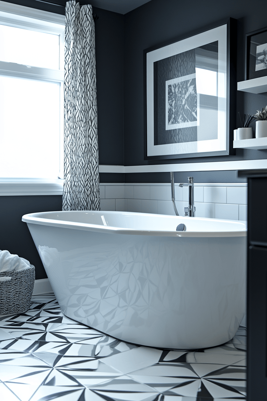 Black and White Bathrooms That Stay Interesting Without Adding Color