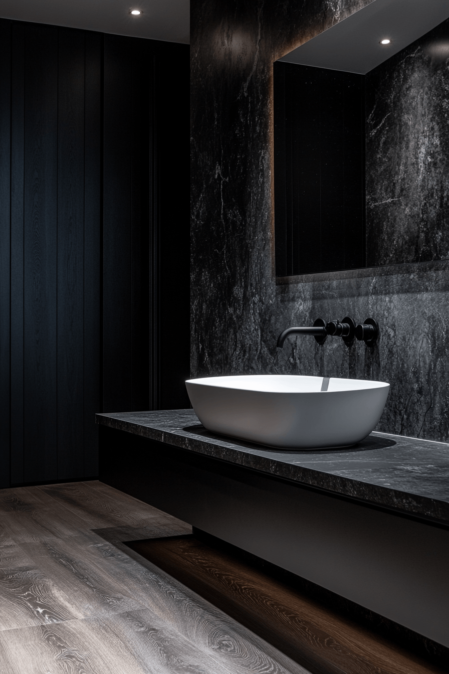 Black and White Bathrooms That Stay Interesting Without Adding Color
