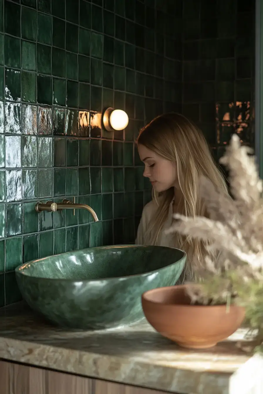 29 Dark Green Bathroom Ideas That Bring the Outdoors In