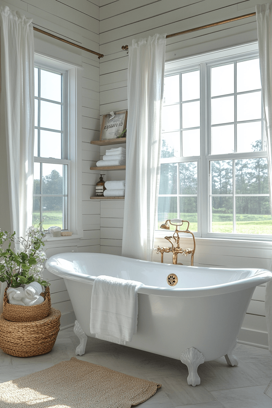 Farmhouse Bathrooms That Balance Rustic With Real Life