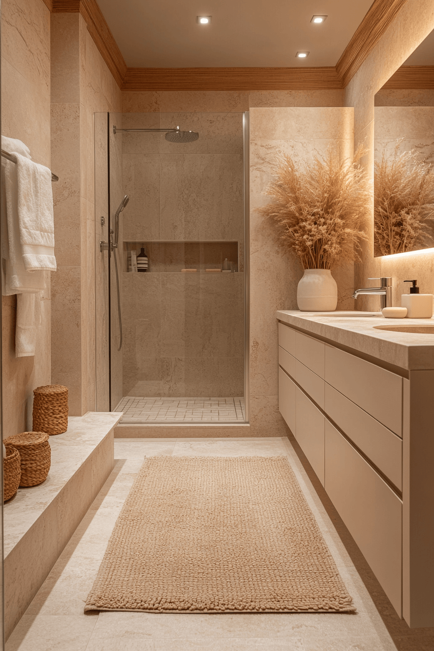 Beige Bathrooms That Feel Warm Without Looking Dated