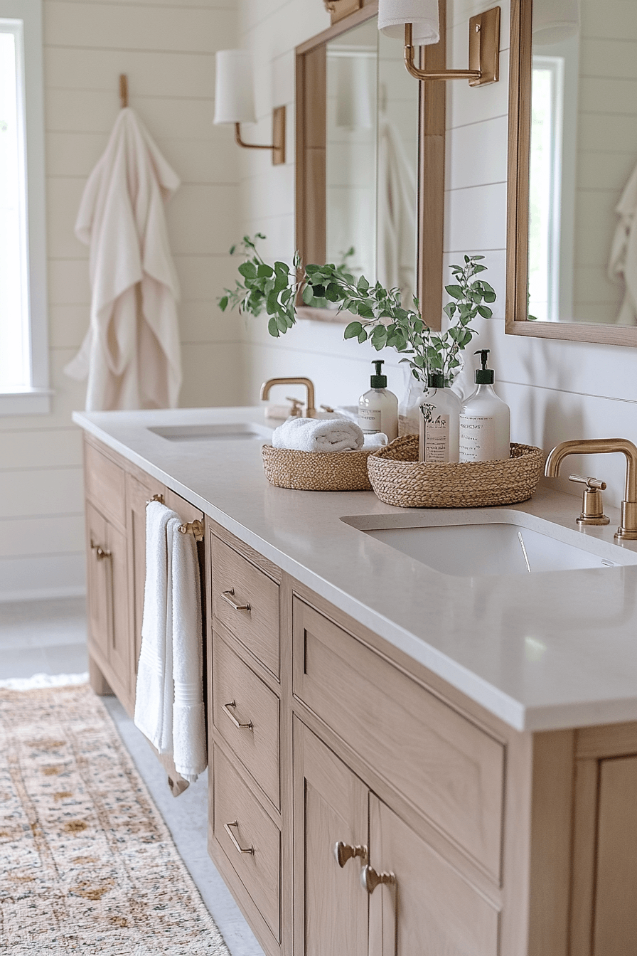 Farmhouse Bathrooms That Balance Rustic With Real Life