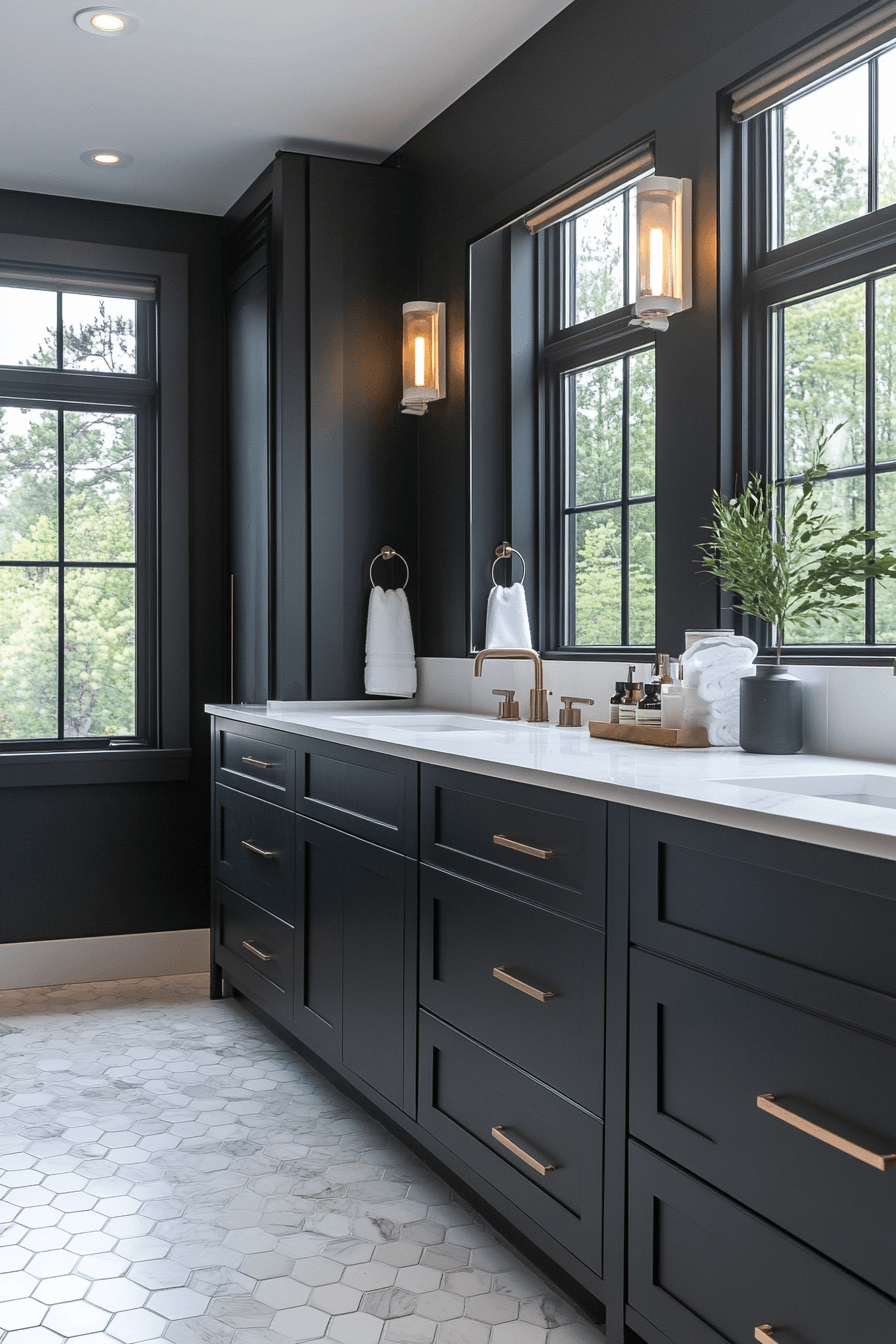 Black and White Bathrooms That Stay Interesting Without Adding Color