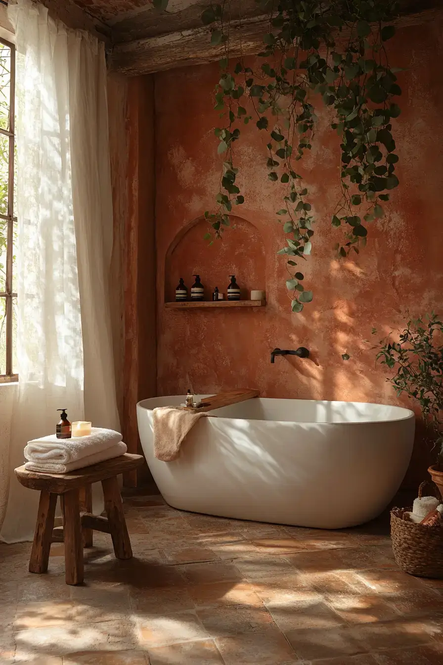 29 Terracotta Bathroom Ideas That Warm Up the Whole House 29 Terracotta Bathroom Ideas That Warm Up the Whole House