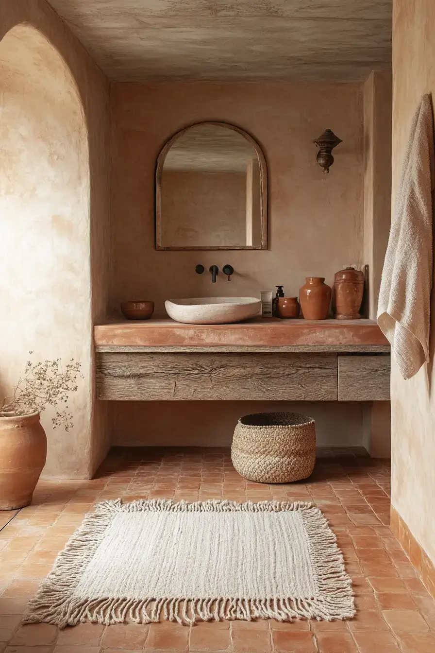 29 Terracotta Bathroom Ideas That Warm Up the Whole House 29 Terracotta Bathroom Ideas That Warm Up the Whole House
