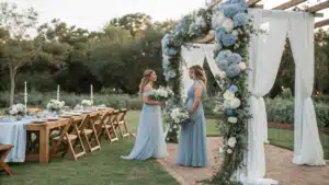 dusty blue wedding