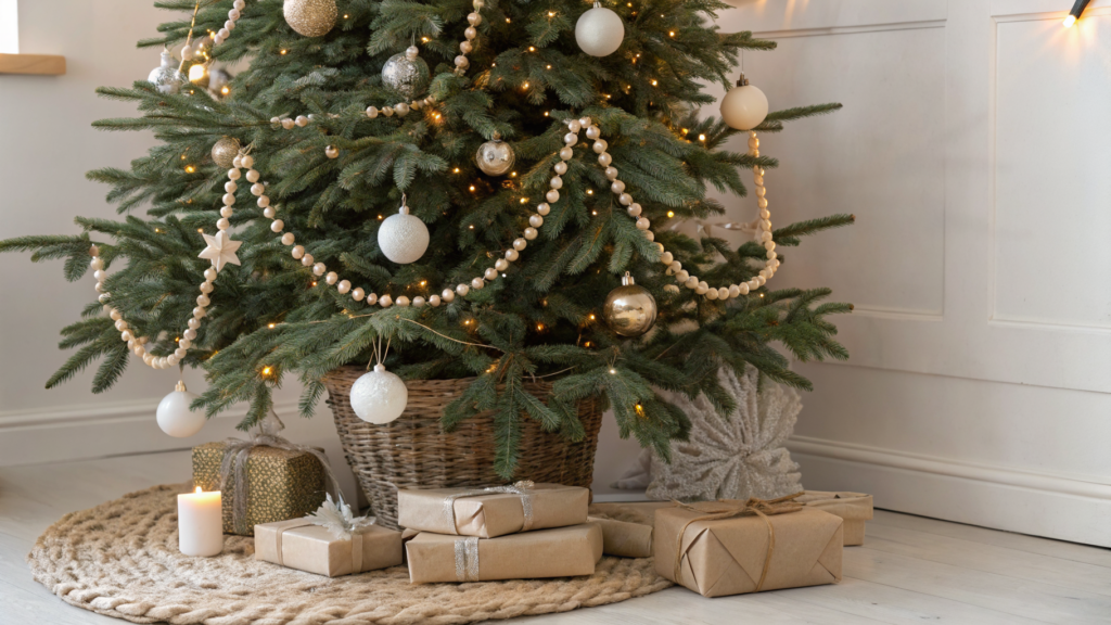 neutral christmas tree