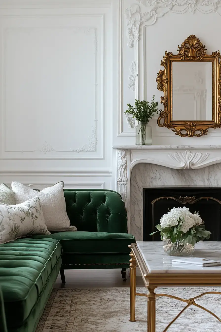 29 Emerald Green Living Room Ideas That Feel Rich Without Trying emerald green living room