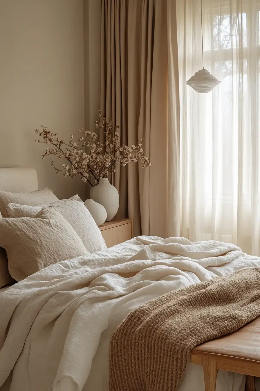 29 Beige Bedroom Ideas for Waking Up with the Light beige bedroom