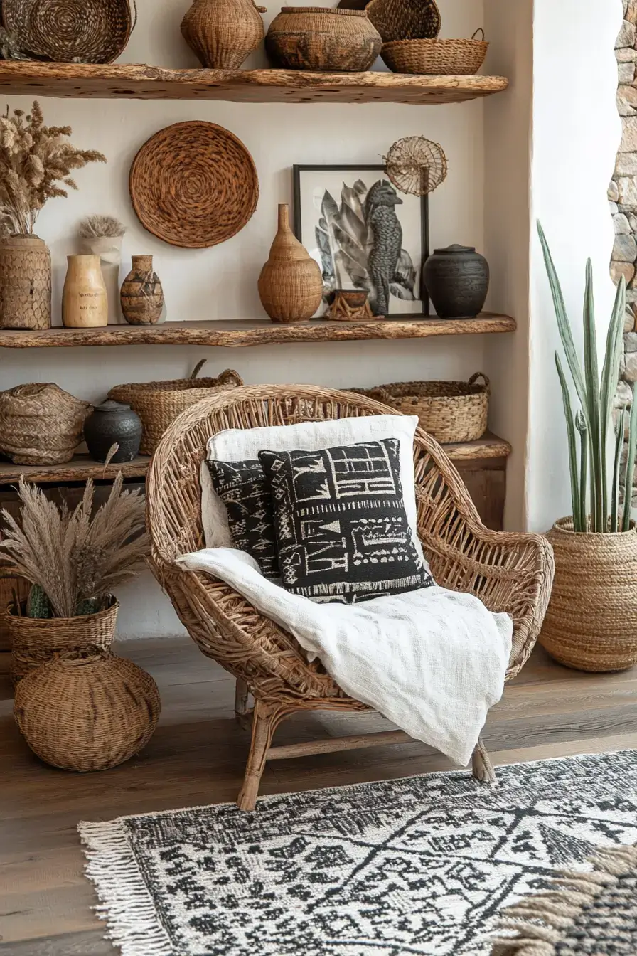 29 Afro Bohemian Style Decor Ideas That Make a Room Feel Collected, Not Decorated afro bohemian style decor